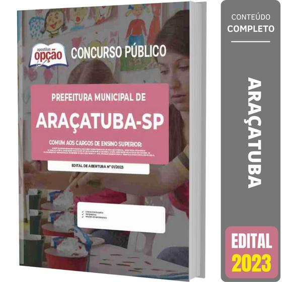 Imagem de Apostila Araçatuba Sp - Cargos De Ensino Superior