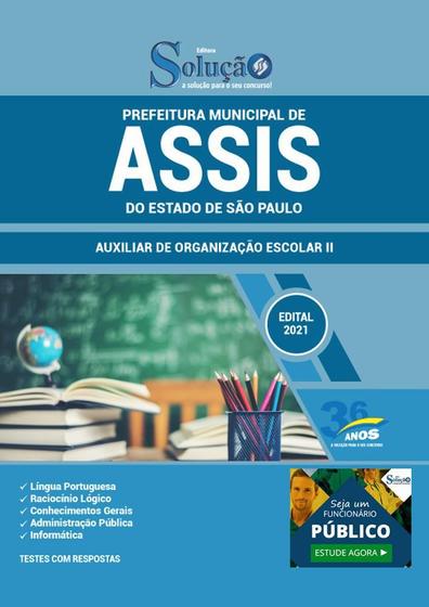 Imagem de Apostila Assis Sp - Auxiliar De Organização Escolar 2