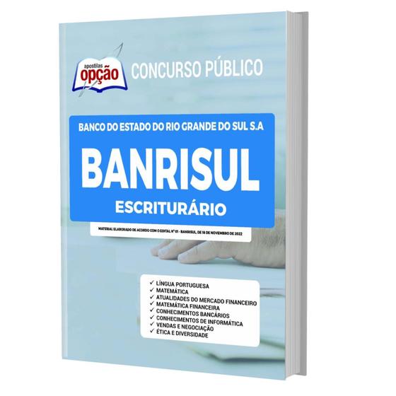 Imagem de Apostila Banrisul - Escriturário