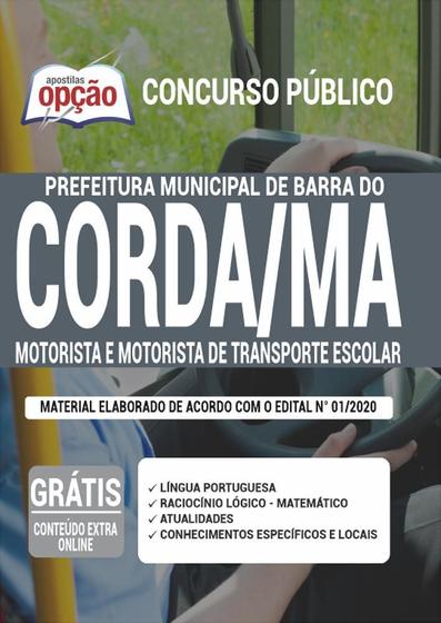 Imagem de Apostila Barra Do Corda Ma - Motorista De Transporte Escolar