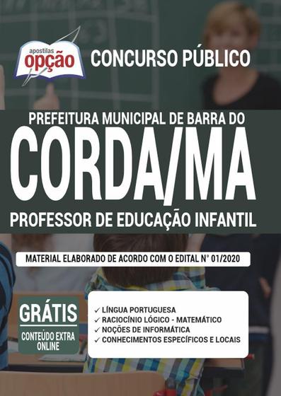 Imagem de Apostila Barra Do Corda Ma - Professor De Educação Infantil