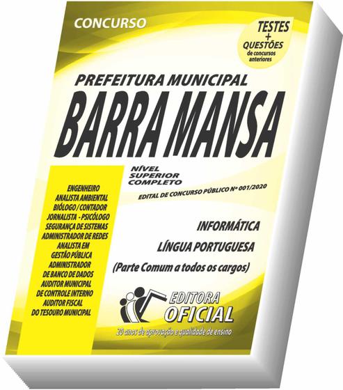 Imagem de Apostila Barra Mansa - Nível Superior - Vários Cargos