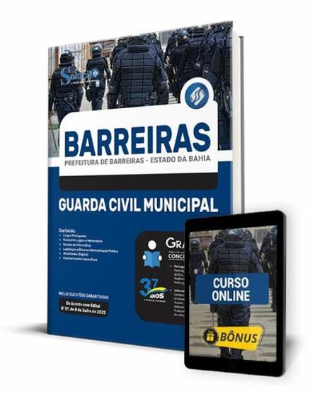 Imagem de Apostila Barreiras - BA 2022 - Guarda Civil Municipal