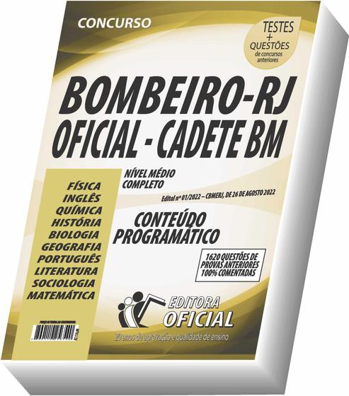 Imagem de Apostila Bombeiro Militar Rj - Oficial - Cadete Bm