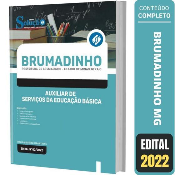 Imagem de Apostila Brumadinho Mg - Auxiliar Serviços Educação Básica