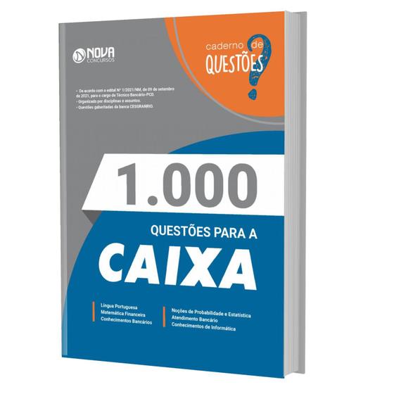 Imagem de Apostila Caderno De Questões Gabaritadas Para Caixa