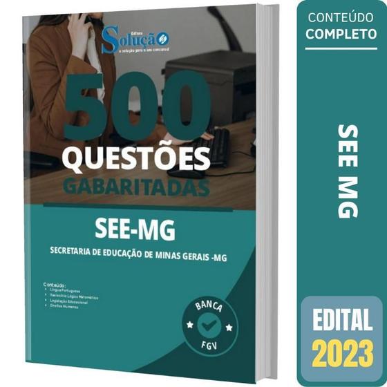 Imagem de Apostila Caderno De Questões See Mg