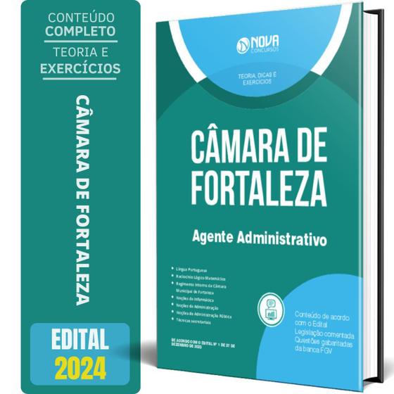 Imagem de Apostila Câmara De Fortaleza Ce 2024 - Agente Administrativo