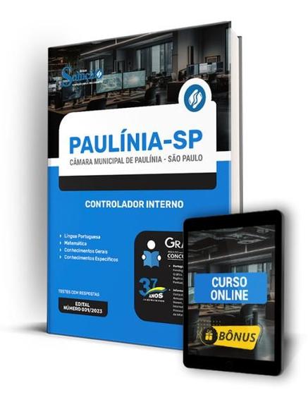 Imagem de Apostila Câmara de Paulínia - SP - Controlador Interno