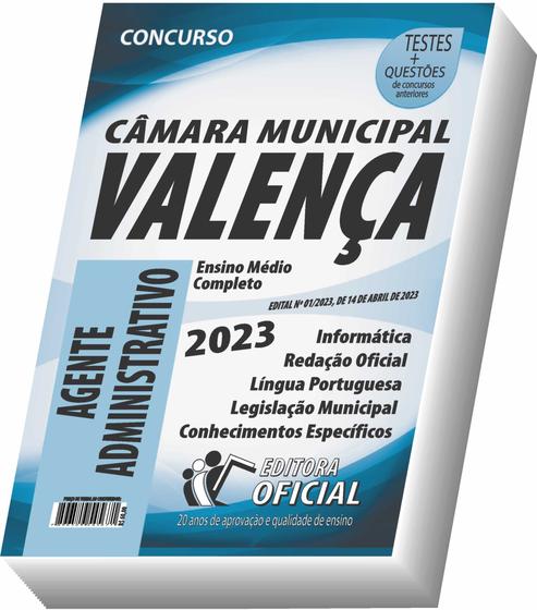 Imagem de Apostila Câmara Municipal de Valença - RJ - Agente Administrativo "C"