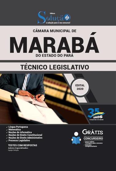 Imagem de Apostila Câmara Municipal Marabá Pa - Técnico Legislativo