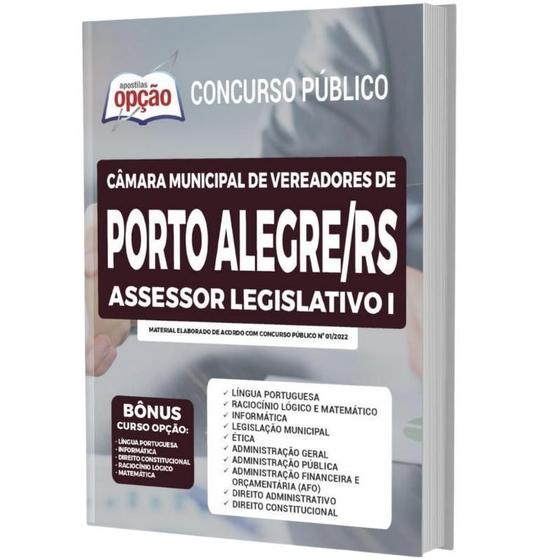 Imagem de Apostila Câmara Porto Alegre Rs - Assessor Legislativo 1