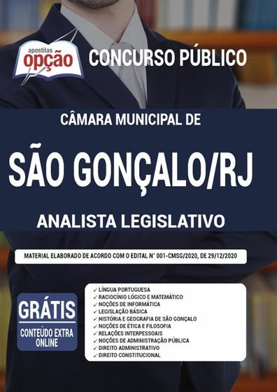 Imagem de Apostila Câmara São Gonçalo Rj - Analista Legislativo