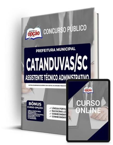 Imagem de Apostila Catanduvas Sc 2022 Assistente Téc Administrativo