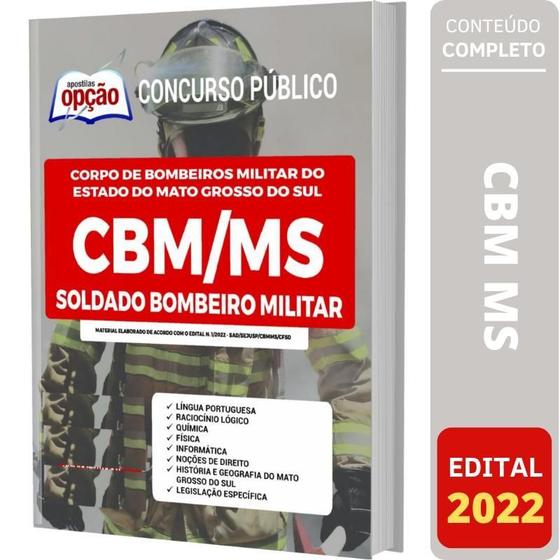 Imagem de Apostila Cbm Ms - Soldado Bombeiro Militar