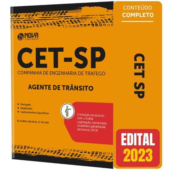 Imagem de Apostila Cet Sp 2023 - Agente De Trânsito