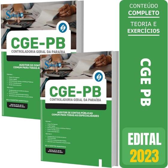 Imagem de Apostila Cge-Pb 2023 - Auditor Comum Todas As Especialidades