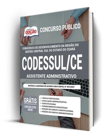 Imagem de Apostila CODESSUL-CE - Assistente Administrativo