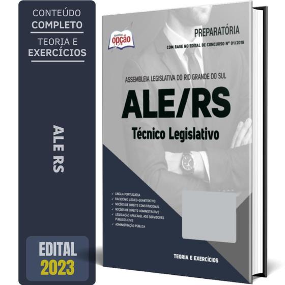 Imagem de Apostila Concurso Ale Rs 2024 - Técnico Legislativo