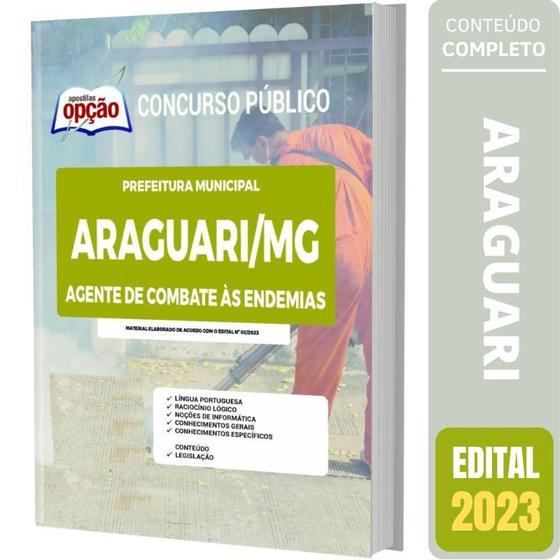 Imagem de Apostila Concurso Araguari Mg Agente De Combate Às Endemias