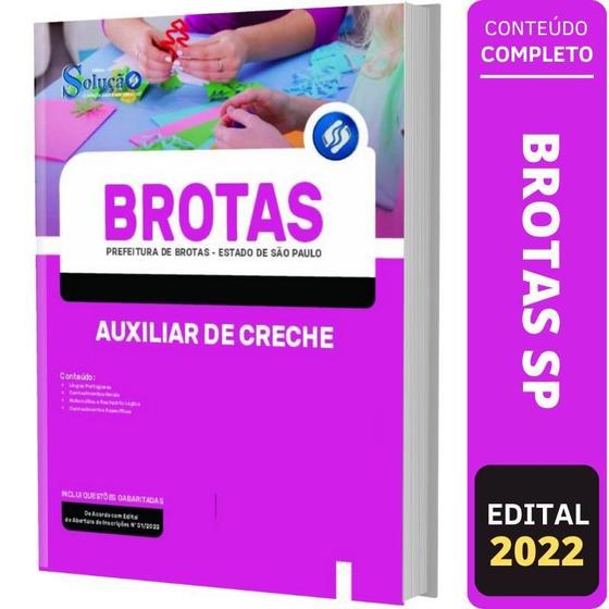 Imagem de Apostila Concurso Brotas Sp - Auxiliar De Creche