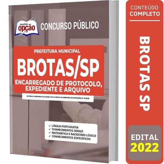 Imagem de Apostila Concurso Brotas Sp - Expediente E Arquivo