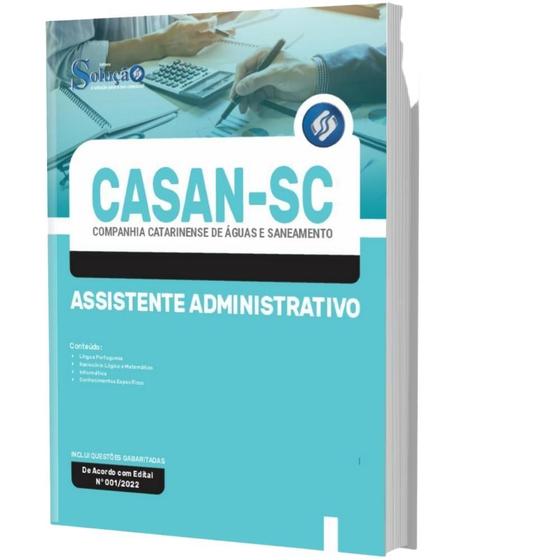 Imagem de Apostila Concurso Casan Sc - Assistente Administrativo