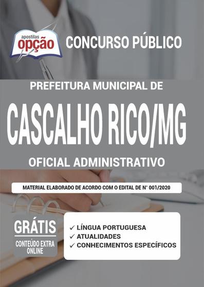 Imagem de Apostila Concurso Cascalho Rico Mg - Oficial Administrativo