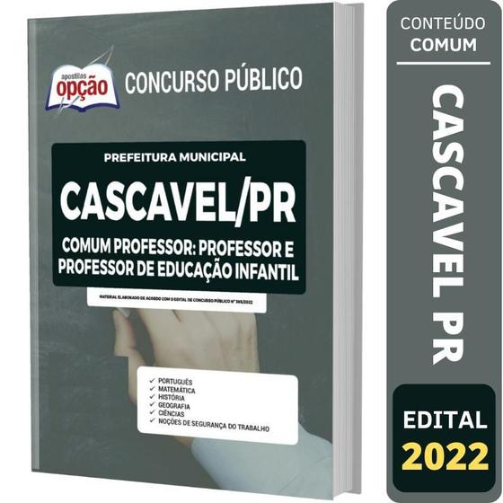 Imagem de Apostila Concurso Cascavel Pr - Comum Professor