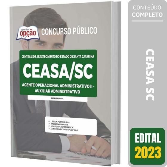 Imagem de Apostila Concurso Ceasa Sc 2023 - Auxiliar Administrativo