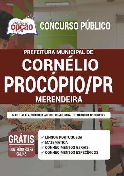 Imagem de Apostila Concurso Cornélio Procópio Pr - Merendeira