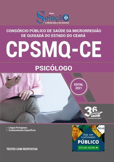 Imagem de Apostila Concurso Cpsmq Ce - Psicólogo