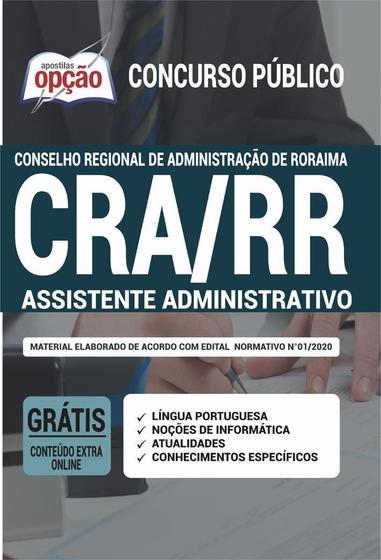 Imagem de Apostila Concurso Cra Rr - Assistente Administrativo