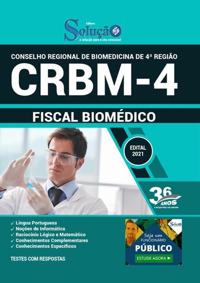 Imagem de Apostila Concurso Crbm 4 - Fiscal Biomédico