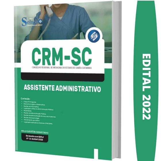 Imagem de Apostila Concurso Crm Sc - Assistente Administrativo