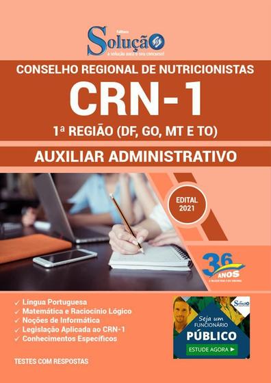 Imagem de Apostila Concurso Crn 1 - Auxiliar Administrativo