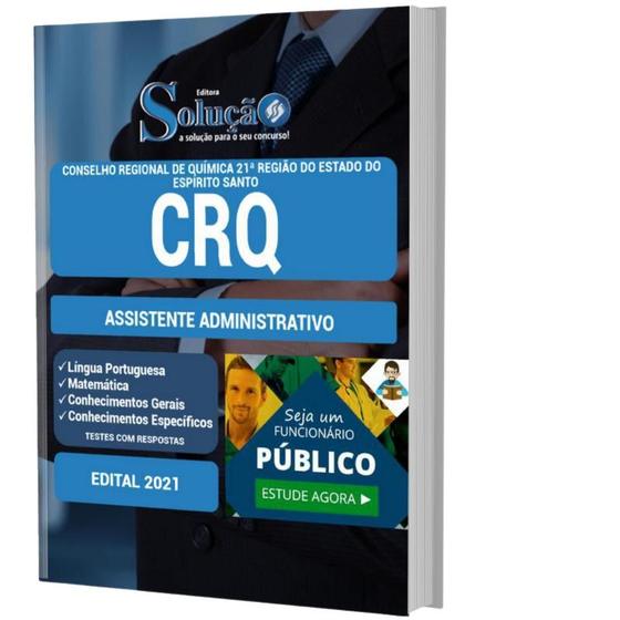 Imagem de Apostila Concurso Crq Es - Assistente Administrativo