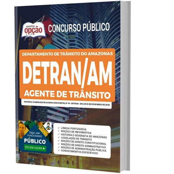 Imagem de Apostila Concurso Detran Am - Agente De Trânsito