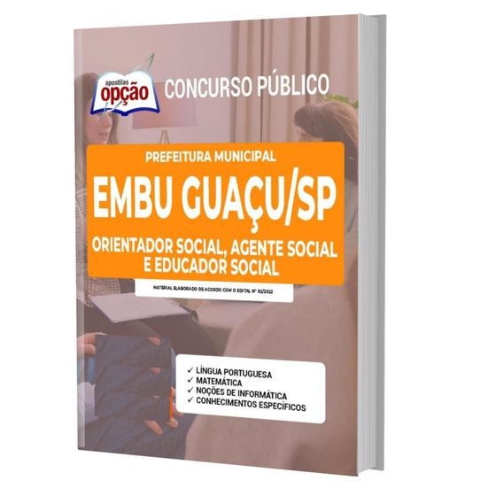 Imagem de Apostila Concurso Embu Guaçu Sp - Orientador Social