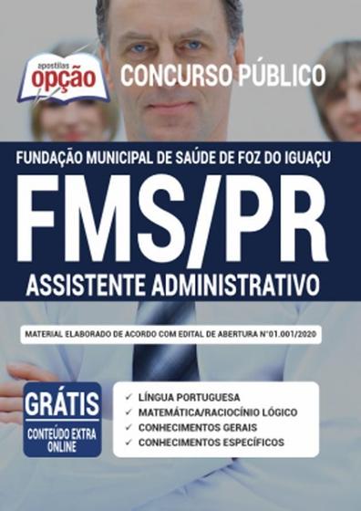 Imagem de Apostila Concurso Fms Pr - Assistente Administrativo