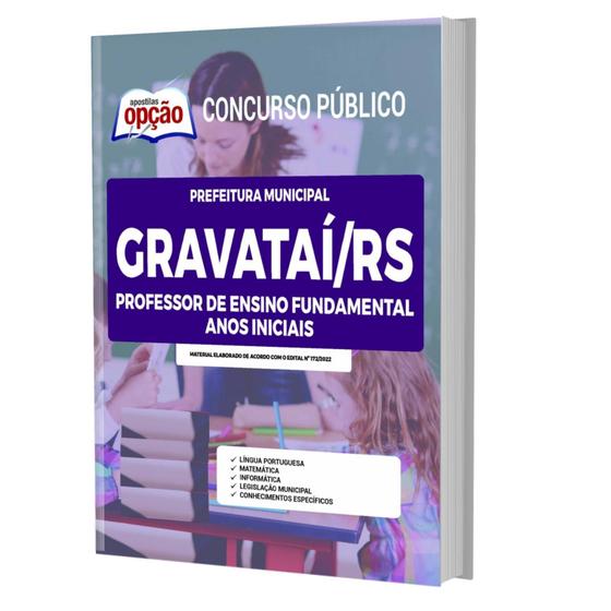 Imagem de Apostila Concurso Gravataí Rs - Professor De Anos Iniciais