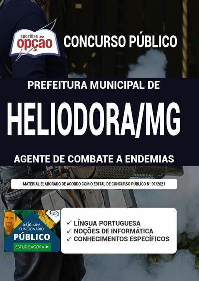 Imagem de Apostila Concurso Heliodora Mg - Agente Combate A Endemias