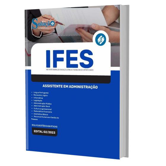 Imagem de Apostila Concurso Ifes 2023 - Assistente Em Administração