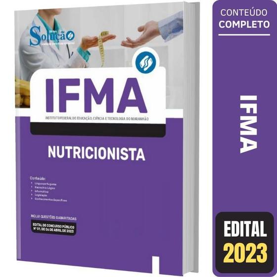 Imagem de Apostila Concurso Ifma - Nutricionista