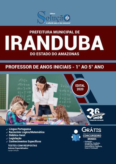 Imagem de Apostila Concurso Iranduba Am - Professor De Anos Iniciais