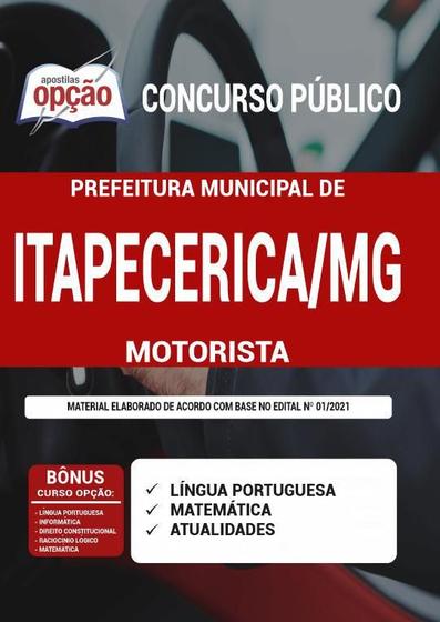 Imagem de Apostila Concurso Itapecerica MG - Motorista