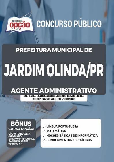 Imagem de Apostila Concurso Jardim Olinda Pr - Agente Administrativo