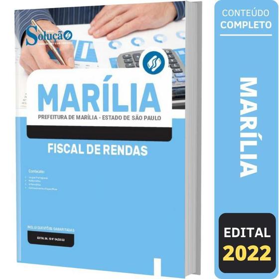 Imagem de Apostila Concurso Marília Sp - Fiscal De Rendas