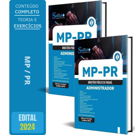 Imagem de Apostila Concurso Mp Pr 2024 - Administrador