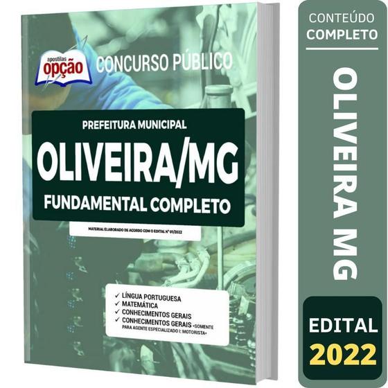 Imagem de Apostila Concurso Oliveira Mg - Fundamental Completo